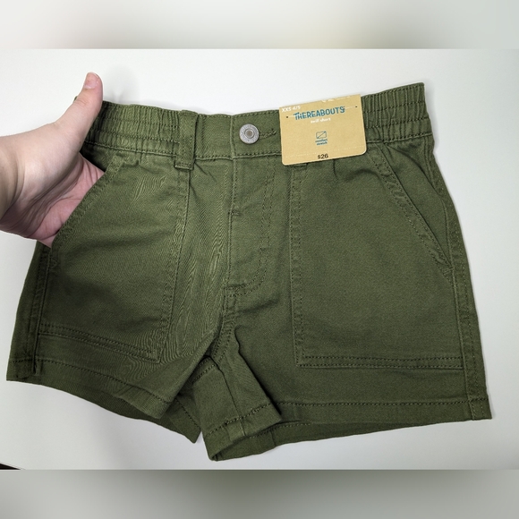 NWT Thereabouts Girls XXS (4/5) Twill Short Cypress Green 'Comfort Stretch' - Picture 3 of 11